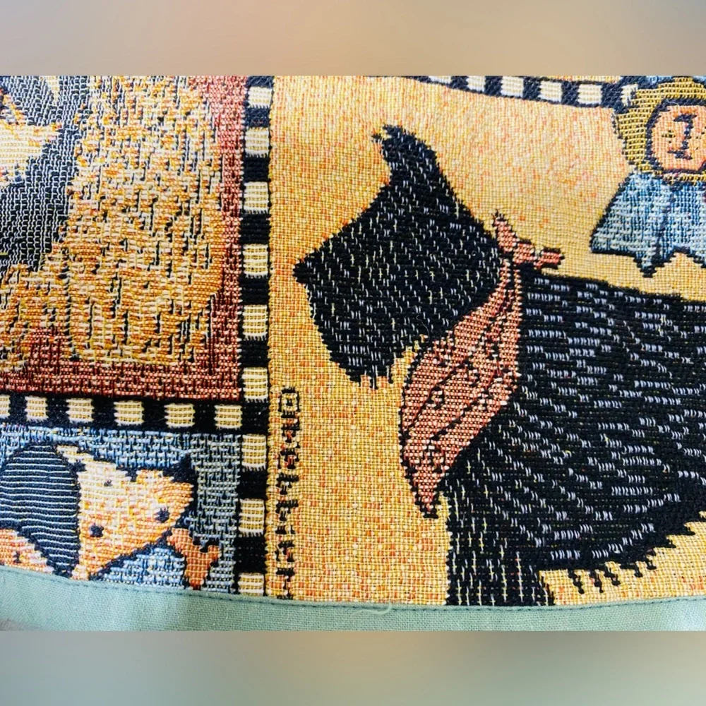 Tapestry of Scotties Sheep dogs Dalmatians faithfull companions wall hanging OSB